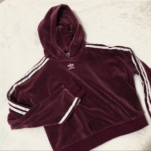 Adidas Velvet Crop hoodie